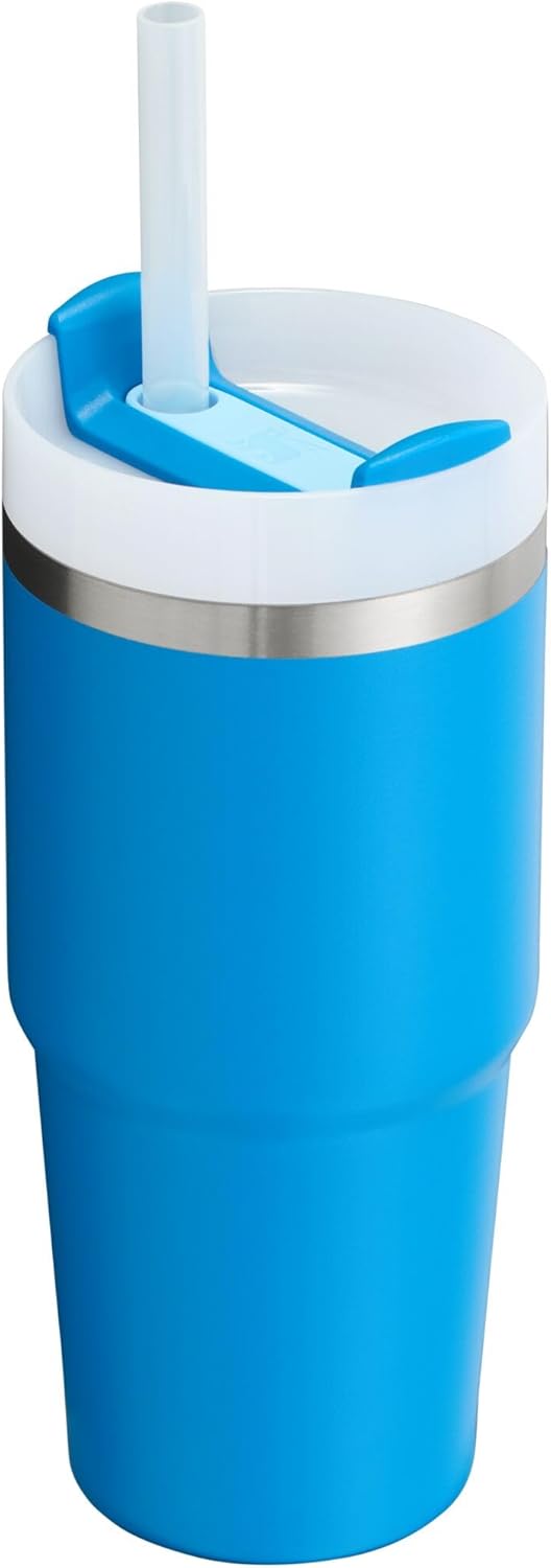 Stanley Quencher H2.0 14 oz Insulated Stainless Steel Tumbler with Handle, Straw, and FlowState™ 3-Position Lid in Azure