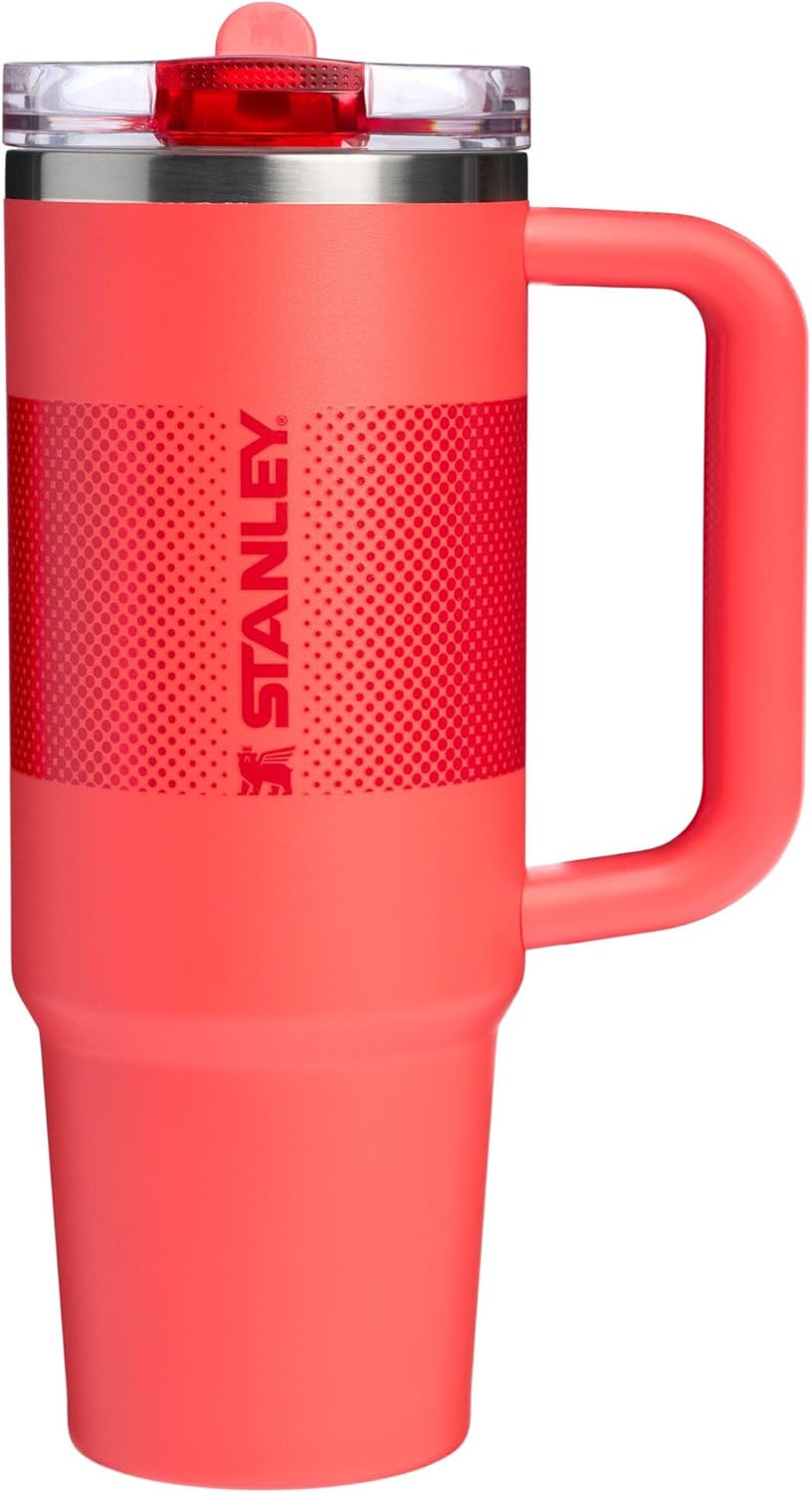 Stanley Quencher H2.0 14 oz Insulated Stainless Steel Tumbler with Handle, Straw, and FlowState™ 3-Position Lid in Azure
