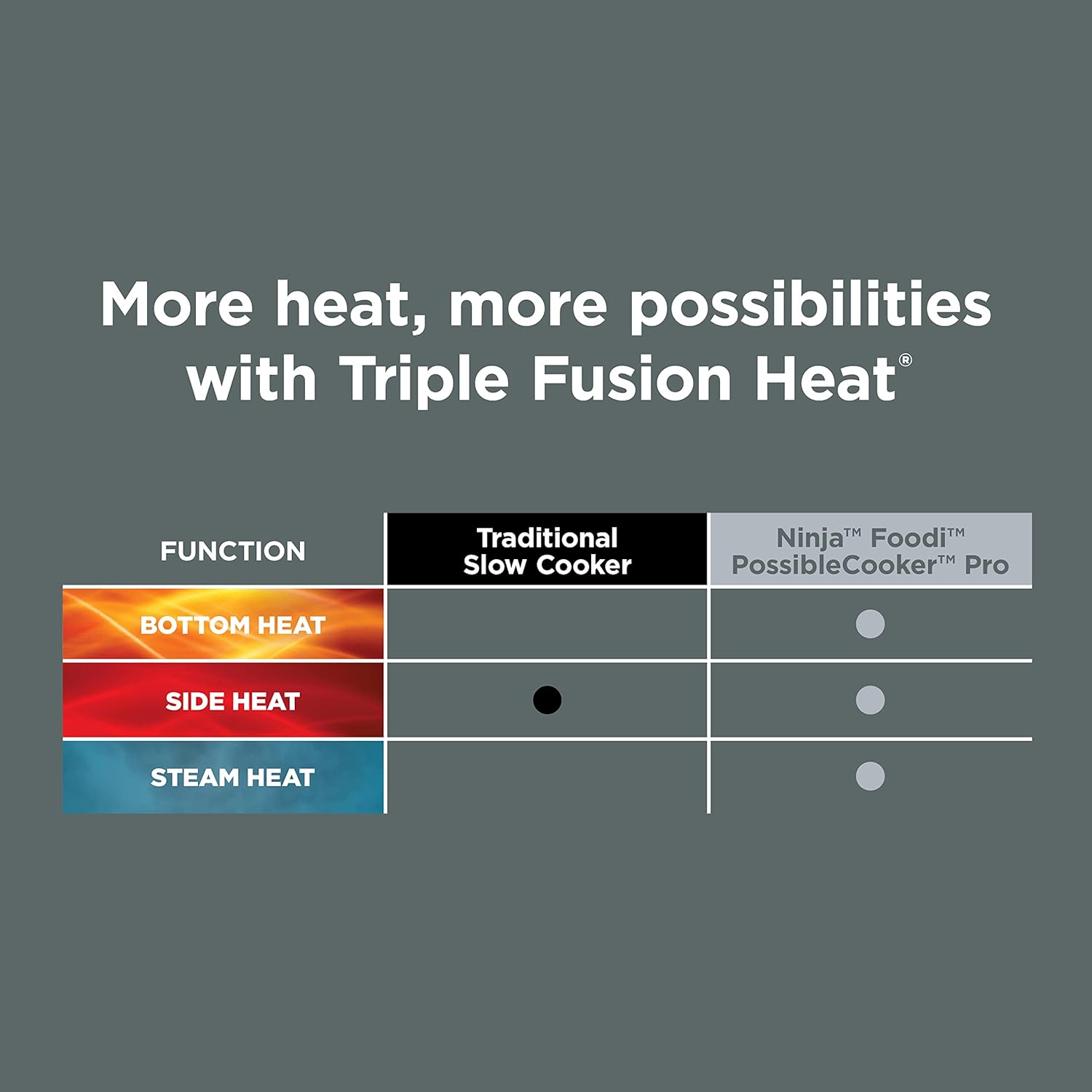 Possible cooker™ Plus 12-in-1 Multi-Cooker, 8.5-Qt – Sous Vide, Proof, Slow Cook, Dutch Oven & More | Nonstick, Oven-Safe Pot to 500°F | Glass Lid & Integrated Spoon | Black (MC1010)